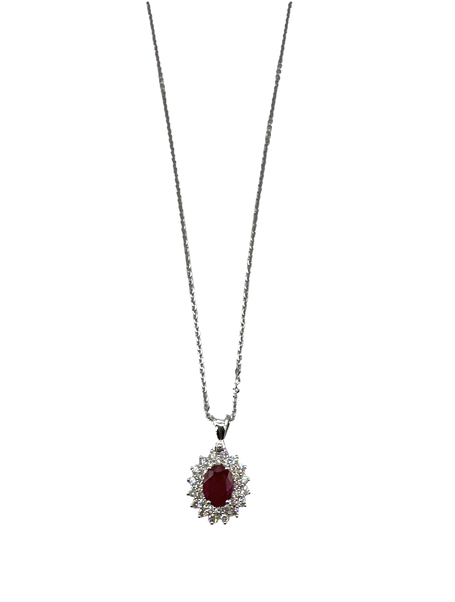 Gold and Diamond Ruby Pendant BON TON Art. CD259