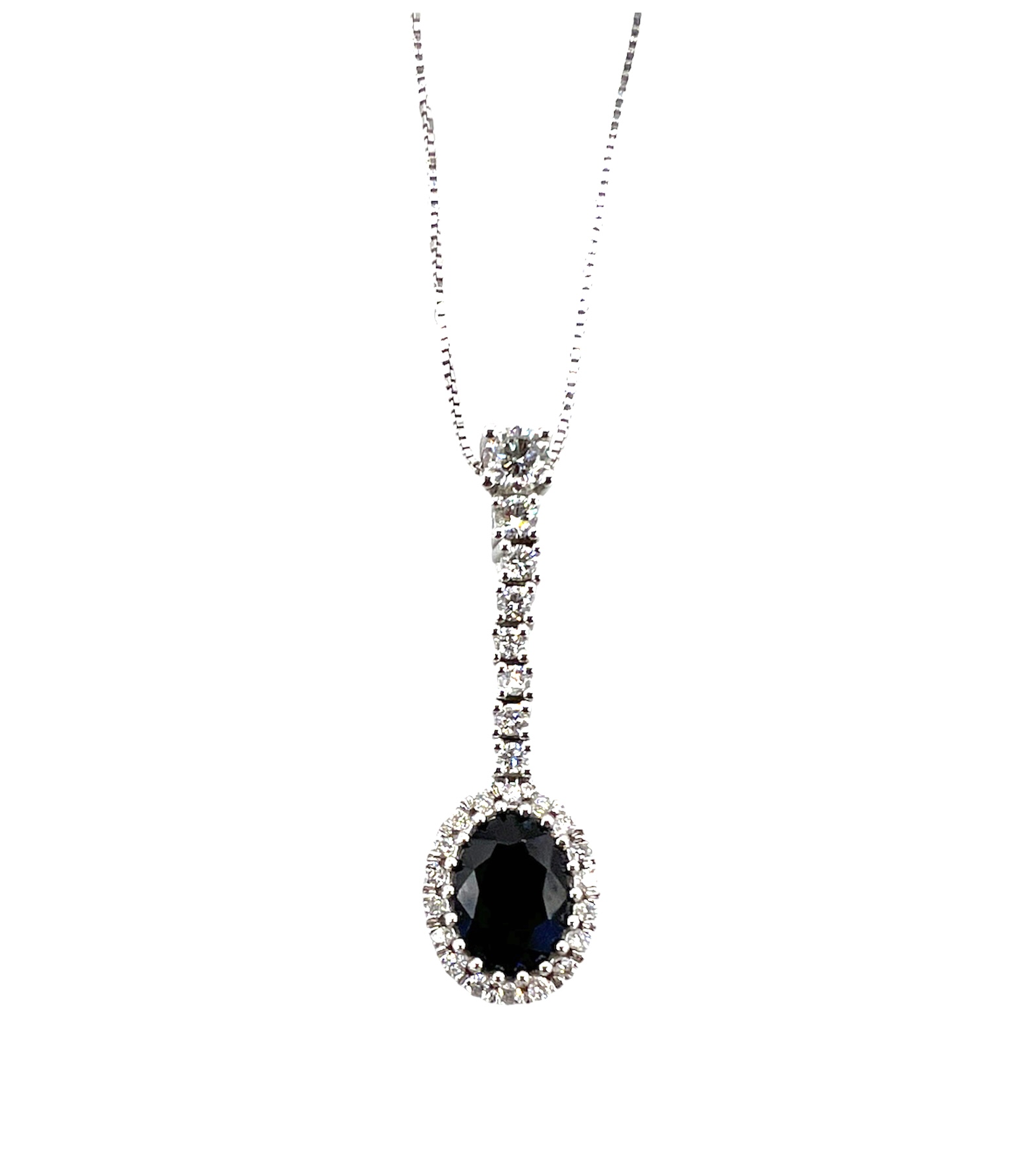 Pendente Zaffiro Oro e Diamanti BELLE EPOQUE Art. CD657