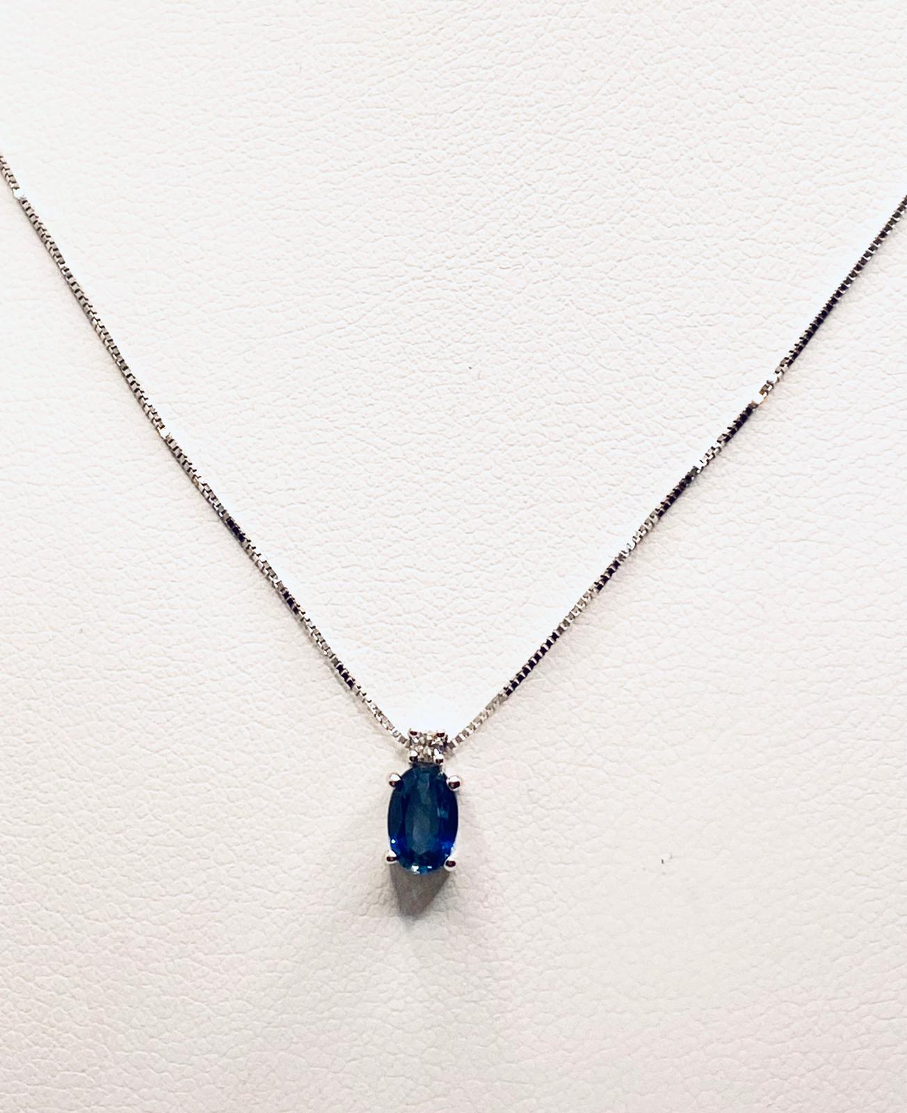 Sapphire and diamond pendant art. 121805