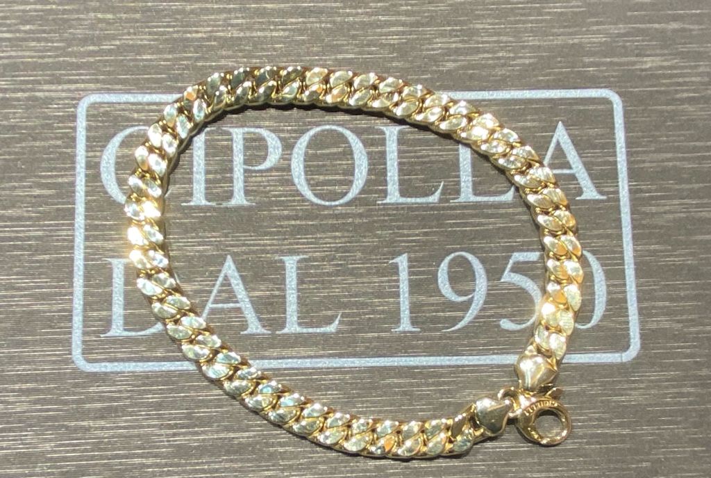 YELLOW GOLD BRACELET 750% GR 13.40