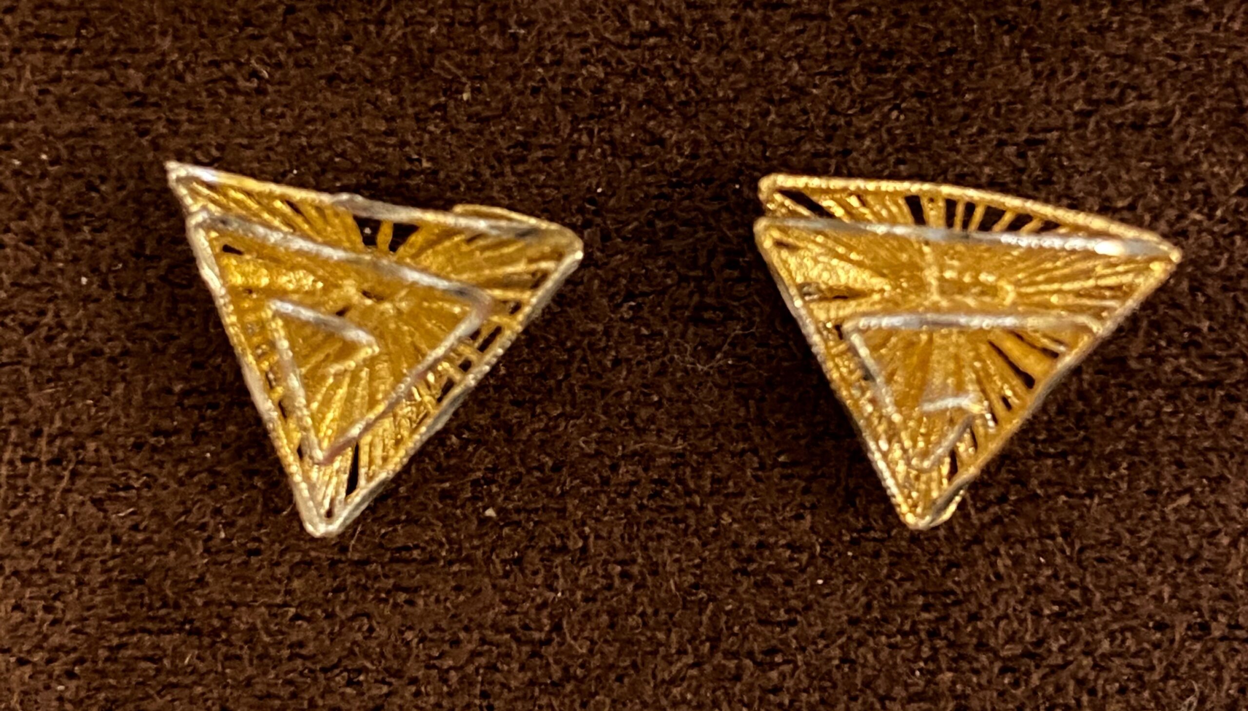 orecchini filigrana argento 925% yellow gold