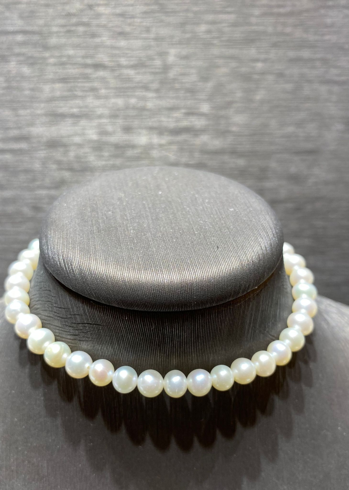 bracciale perle freshwater 5-5,5 mm chiusura oro bianco 750%