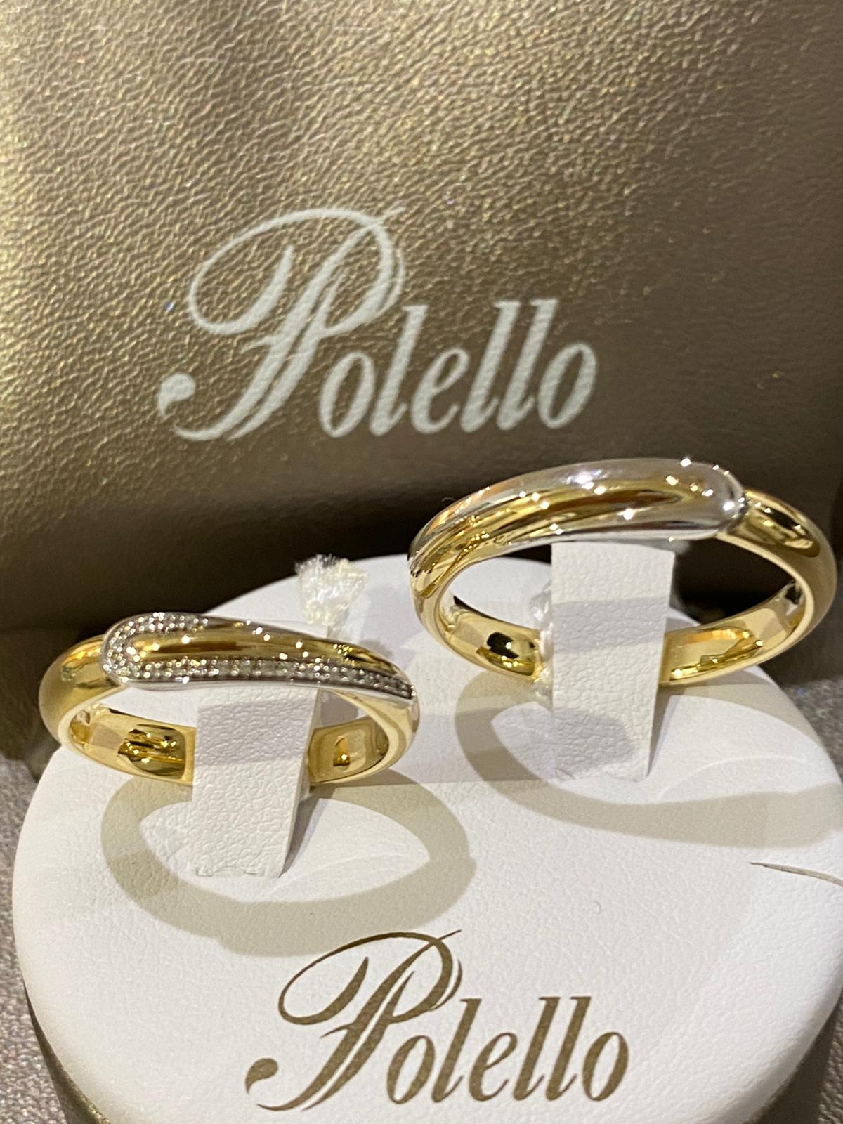 Fede Polello in oro bianco e giallo 750% art. D3231DBG-D3231UBG