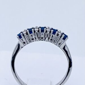Anello veretta zaffiri e diamanti NOTE D'AMORE Art. AN1906
