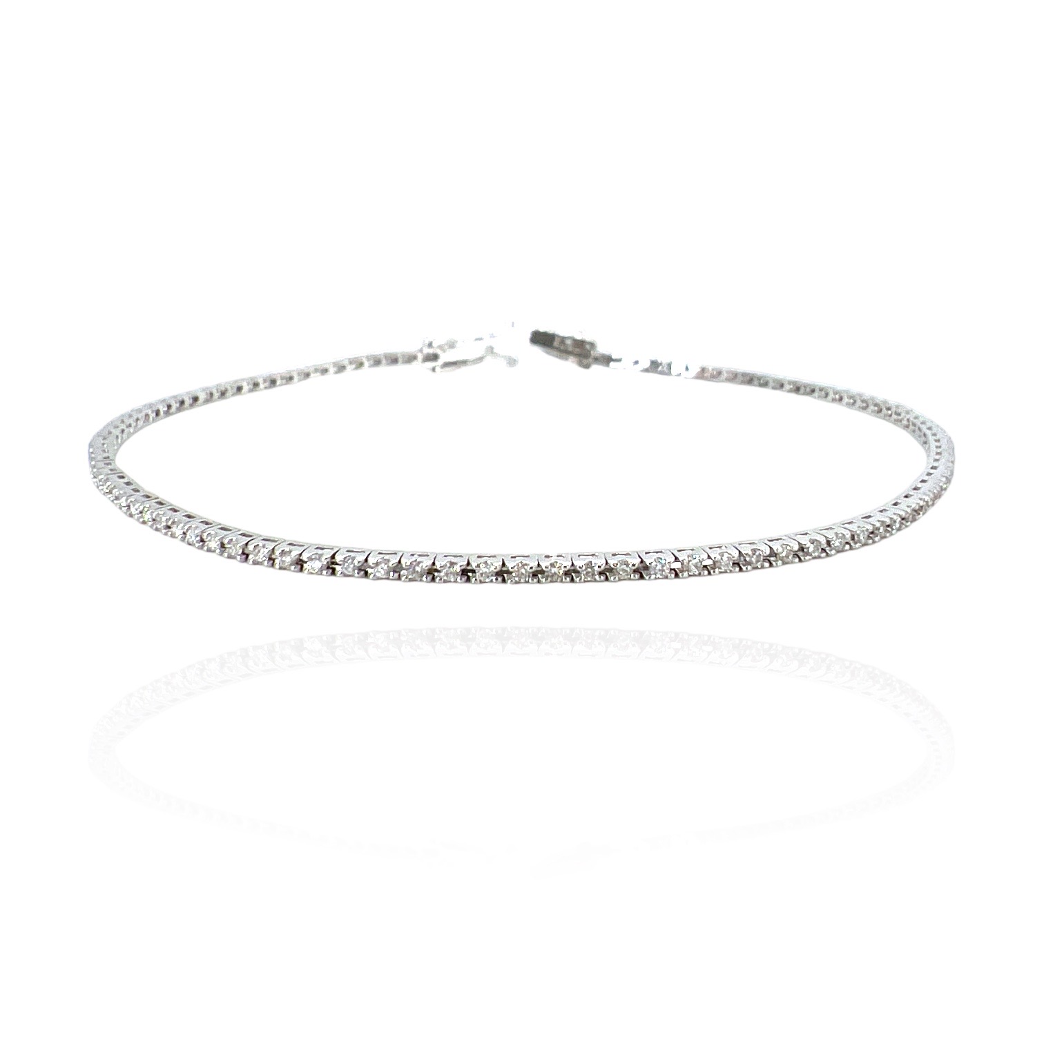 Bracciale tennis di diamanti  e oro DESIDERIO art.BR362