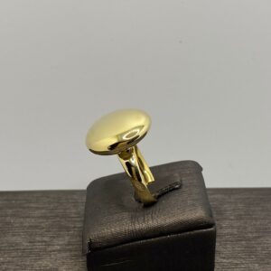 anello toppa  argento 925% yellow  gold misura regolabile