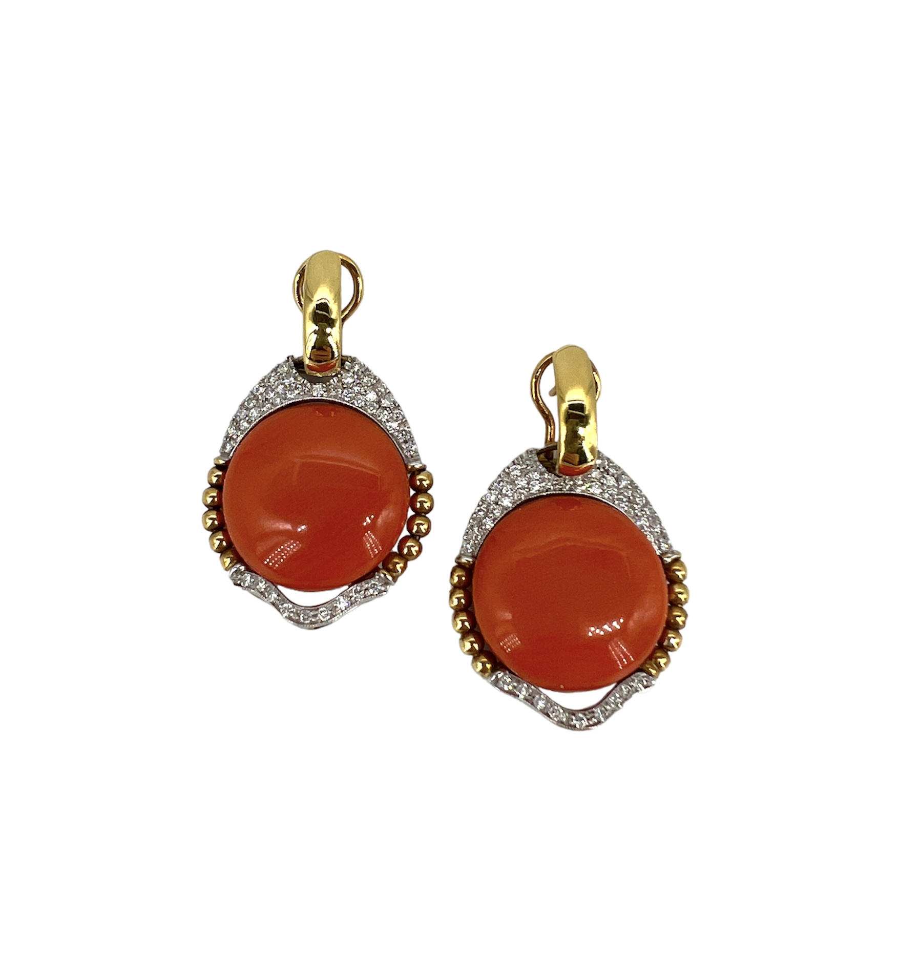 Mediterranean coral earrings ART.0467