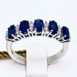 Veretta ring with sapphires and diamonds Art. AN1914