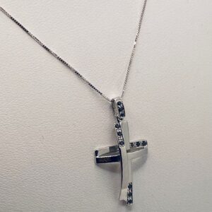 Black Diamond Cross Pendant