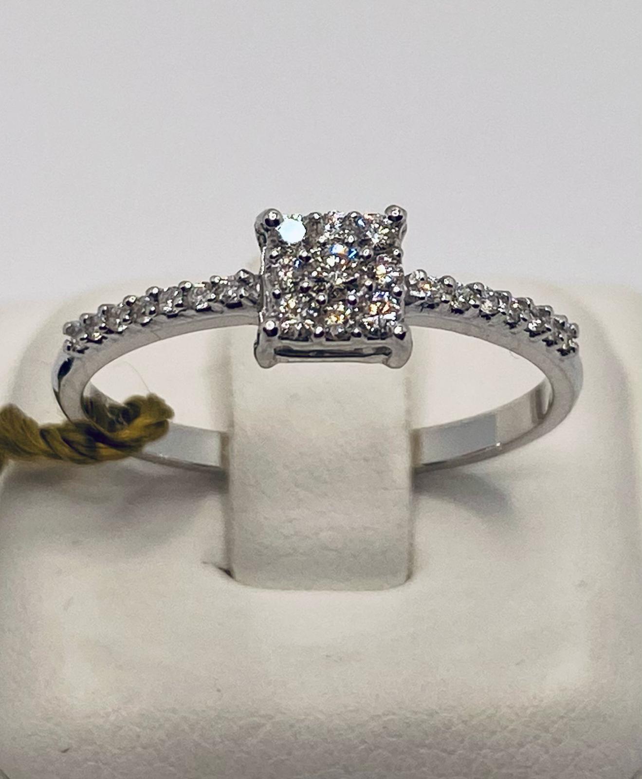 GOLD AND DIAMOND SOLITAIRE RING COD.ART.AN2026