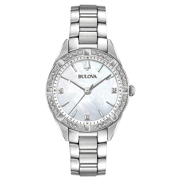 Women's time watch Bulova Diamonds item code 96R228