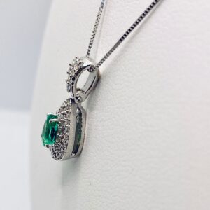 Pendente  con smeraldo e diamanti BELLE EPOQUE Art.PD100