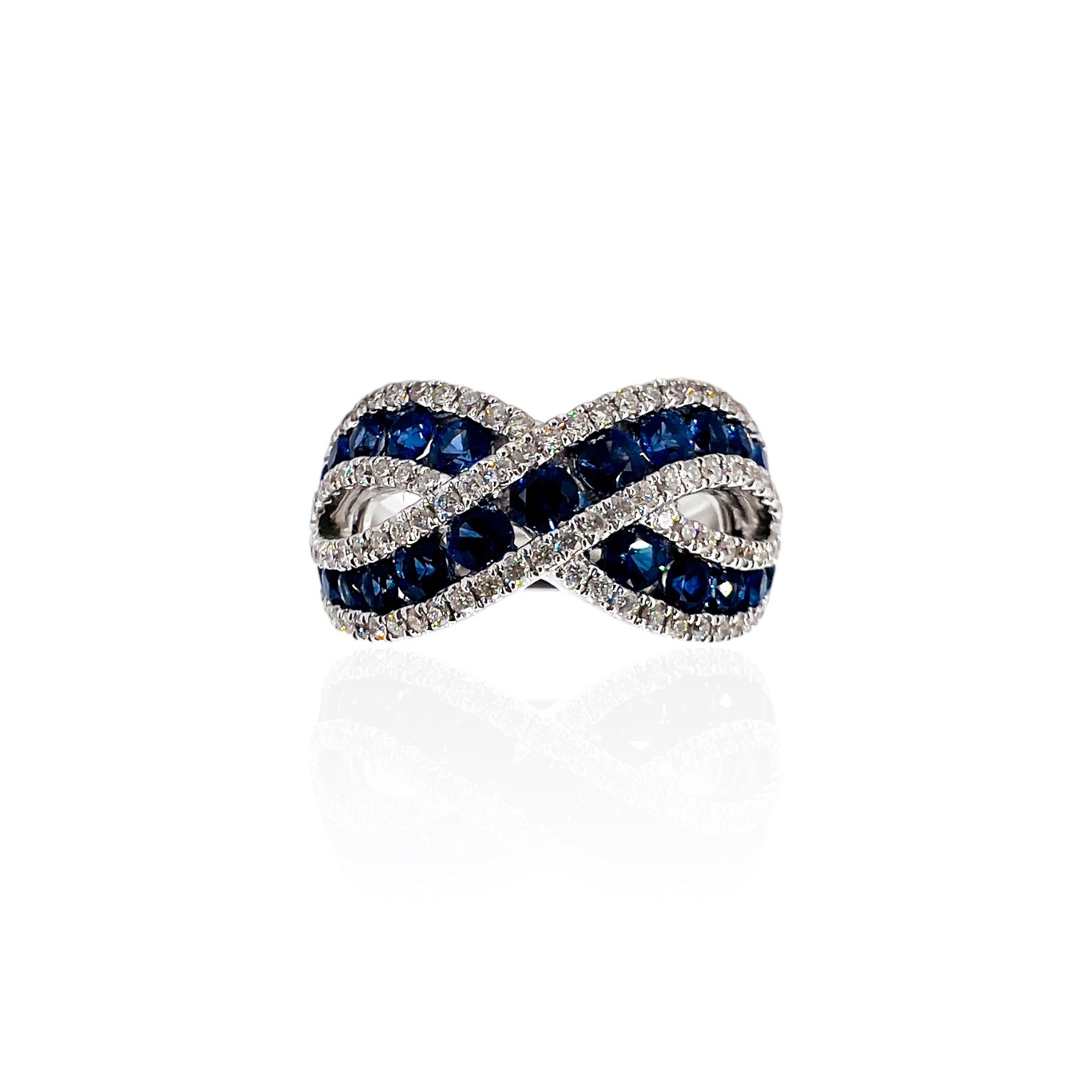 Sapphire and diamond ring in gold Art. RF10963BS01
