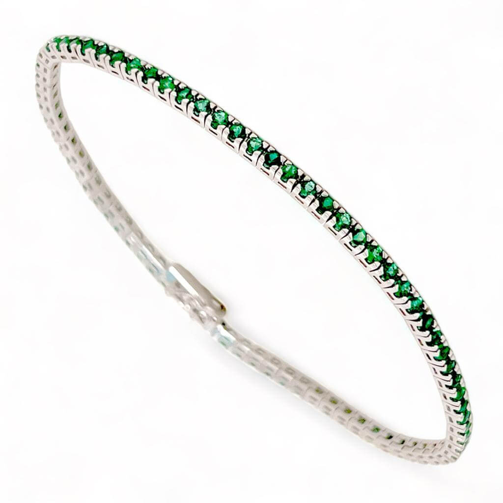 Bracciale tennis di smeraldi art. BR347