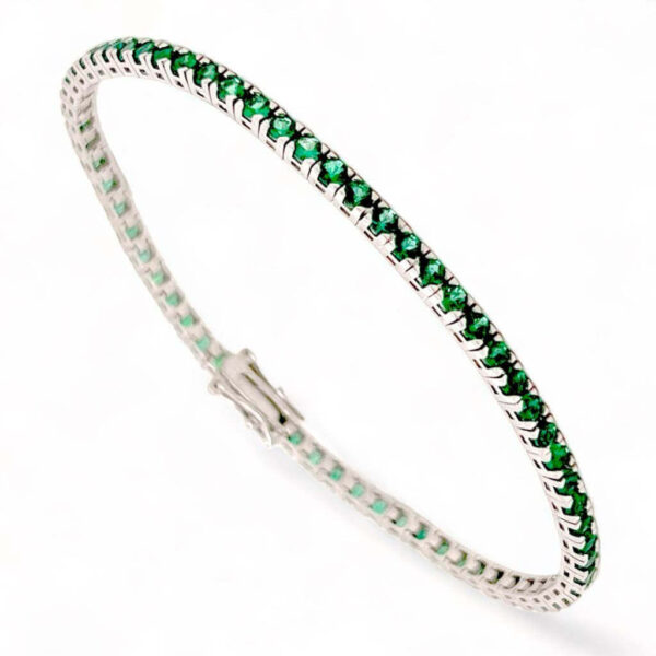 Emerald tennis bracelet art. BR343