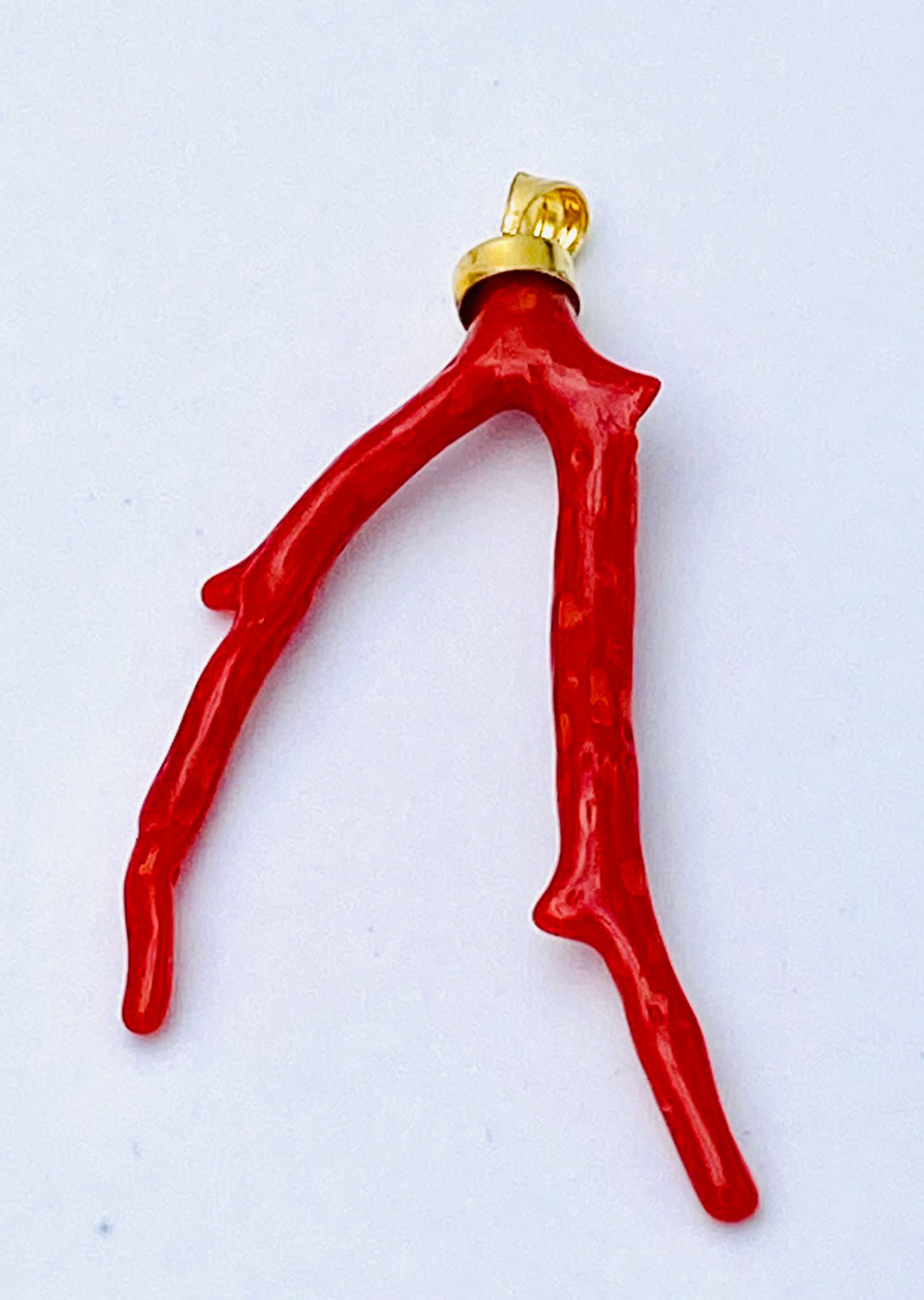 Red Coral Branch Pendant Art. NAR2