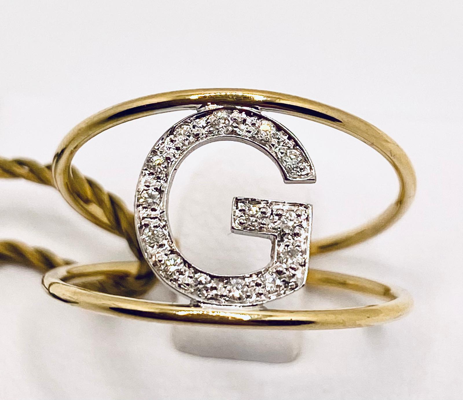 Initial gold ring ART.AN-G