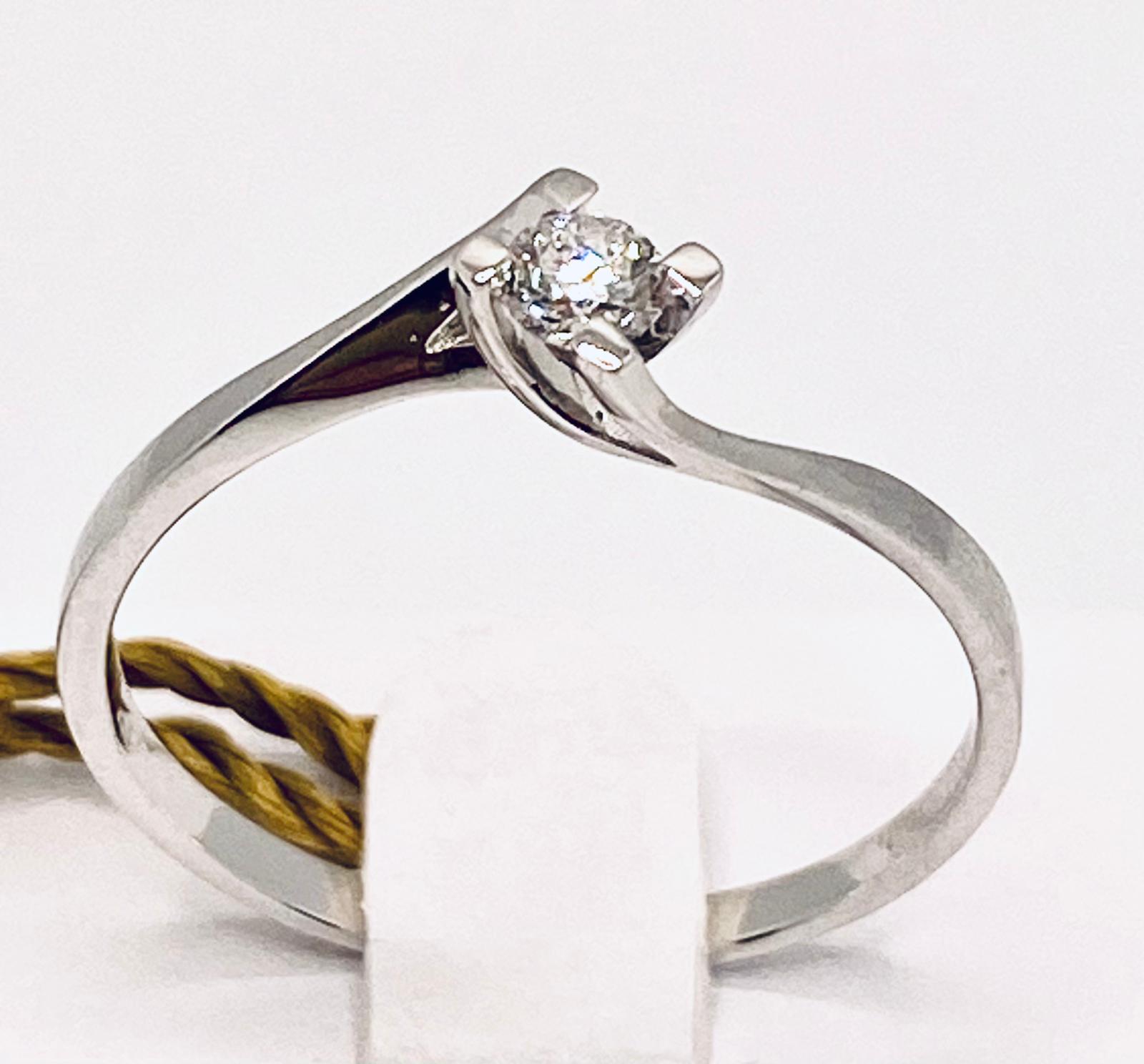 Solitary diamond ring to contract art.AN1412