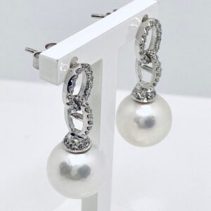 Orecchini di perle e diamanti art.ORP215
