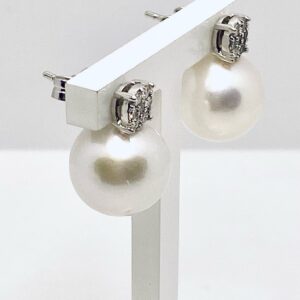 Orecchini di perle e diamanti art.ORP223