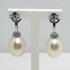 Orecchini di perle e diamanti art.ORP238