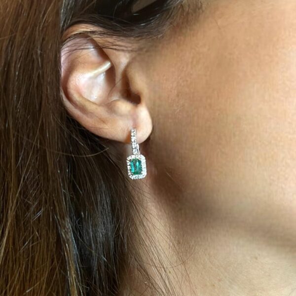 Orecchini con smeraldi e diamanti BELLE EPOQUE art. OR728