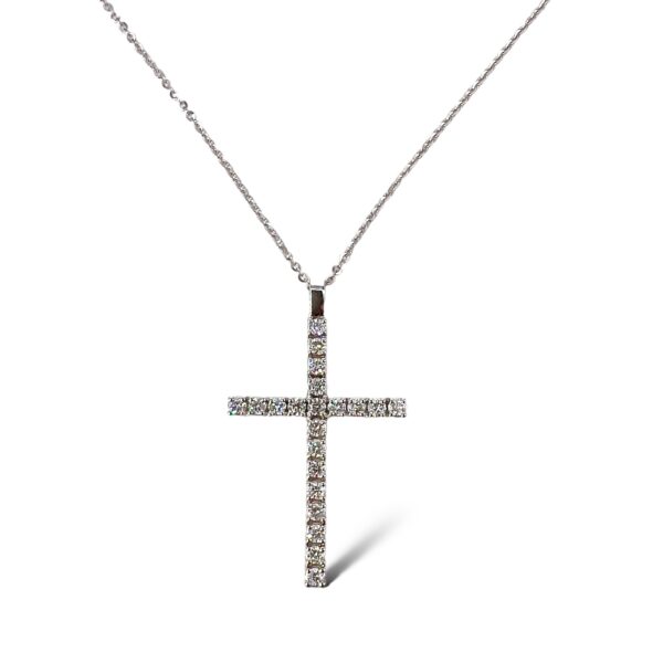 Cross pendant with diamonds art.GR323