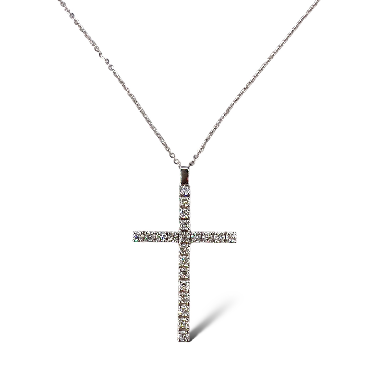 Pendente croce con diamanti art. CR101