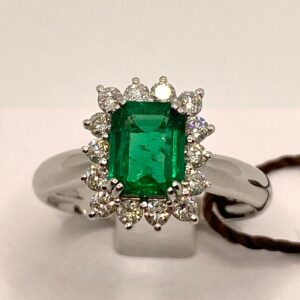 Anello smeraldo e diamanti BON TON  art. AN1522