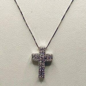 Cross pendant with diamonds art.GR289-1