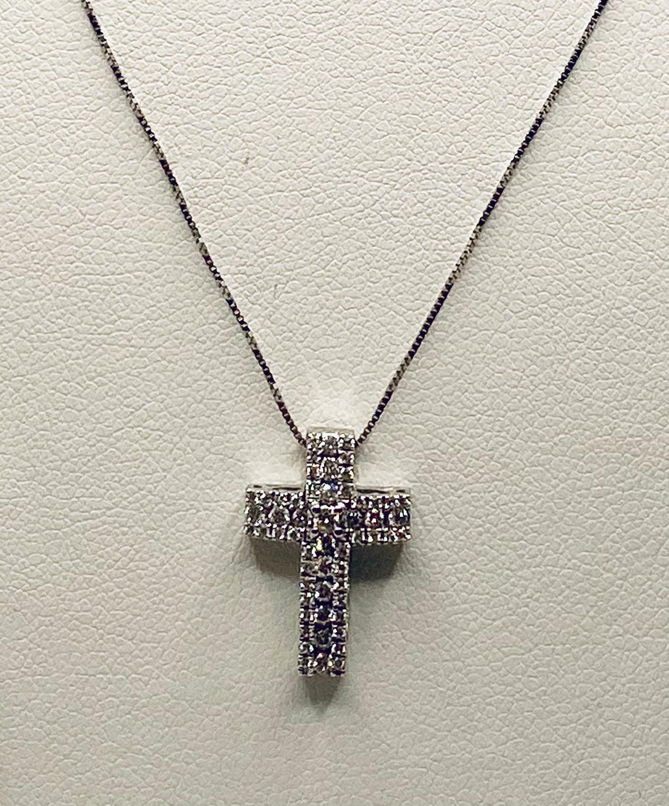 Pendente croce con diamanti art.GR289-1