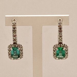 Orecchini con smeraldi e diamanti BELLE EPOQUE art. OR728