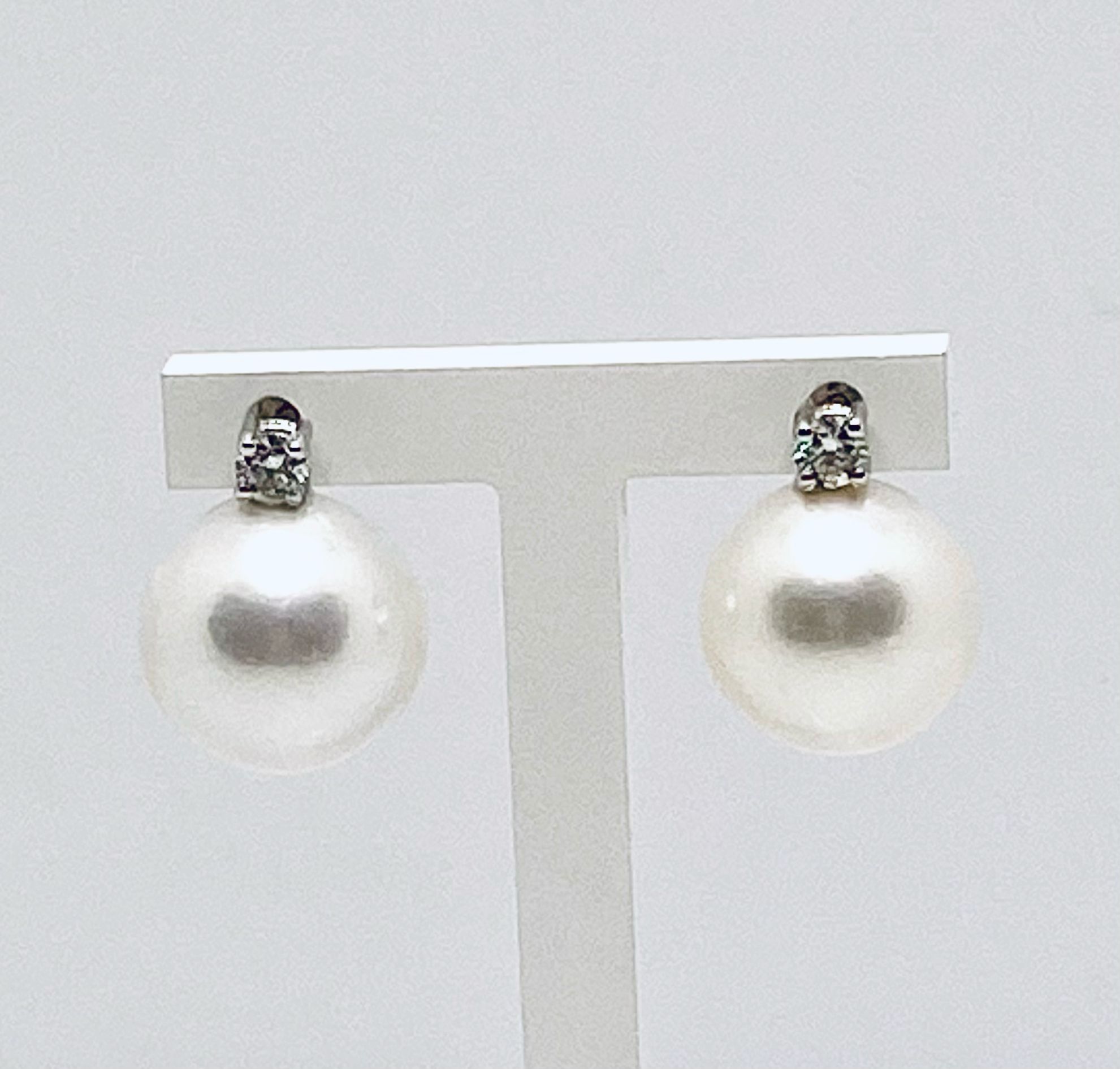 Earrings of pearls and diamonds art. ORP226