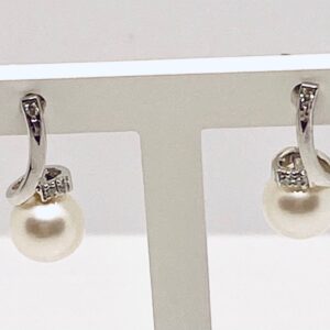 Orecchini di perle e diamanti art.ORP204-1