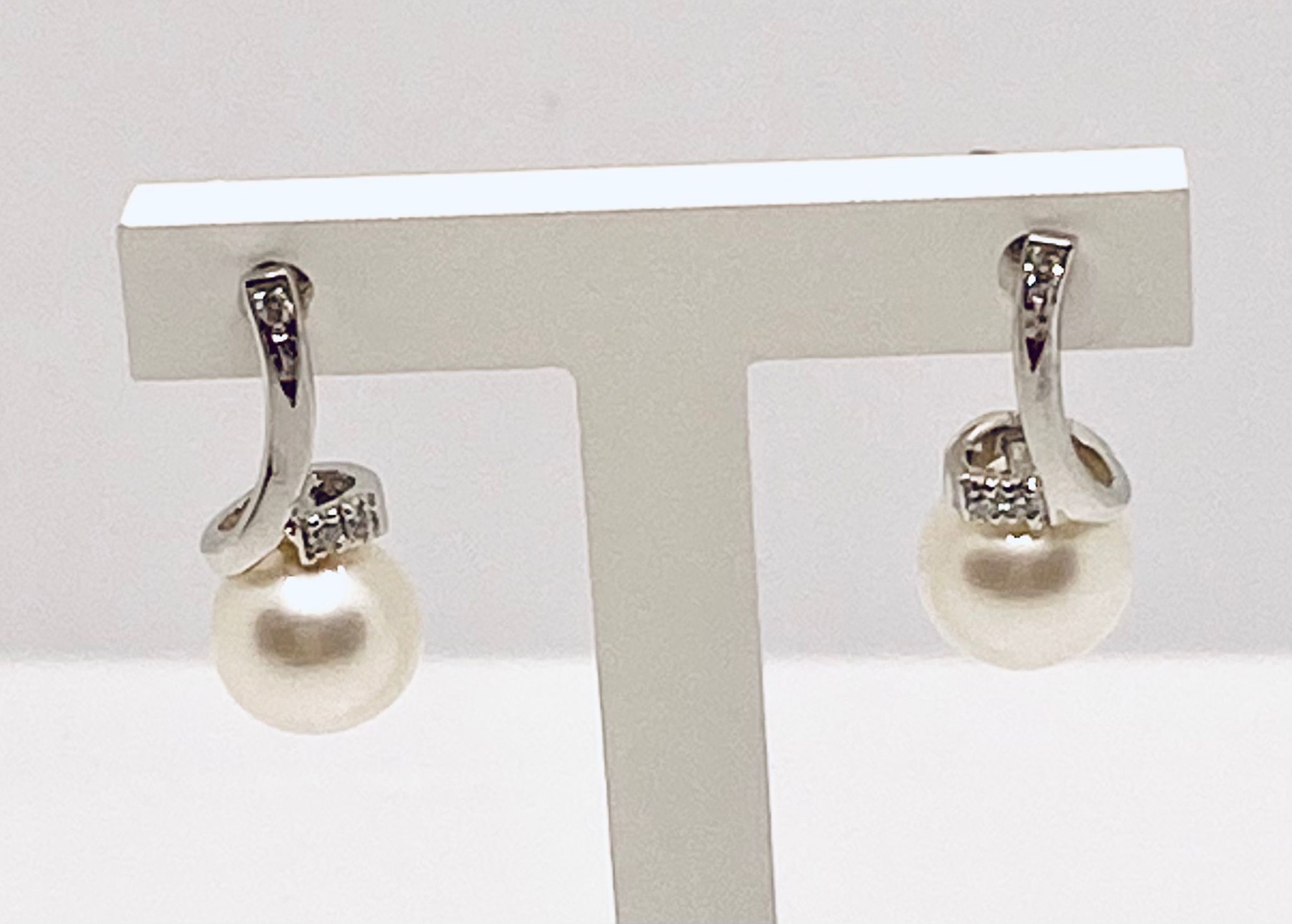 Pearl and diamond earrings art.ORP204-1