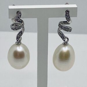 Orecchini di perle e diamanti art.ORP234