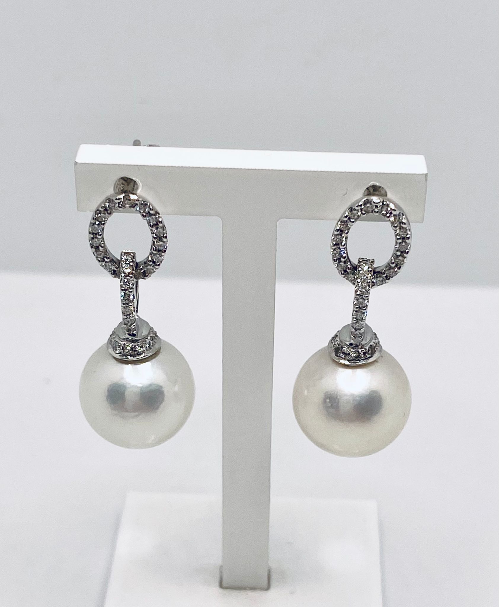 Pearl and diamond earrings art.ORP215
