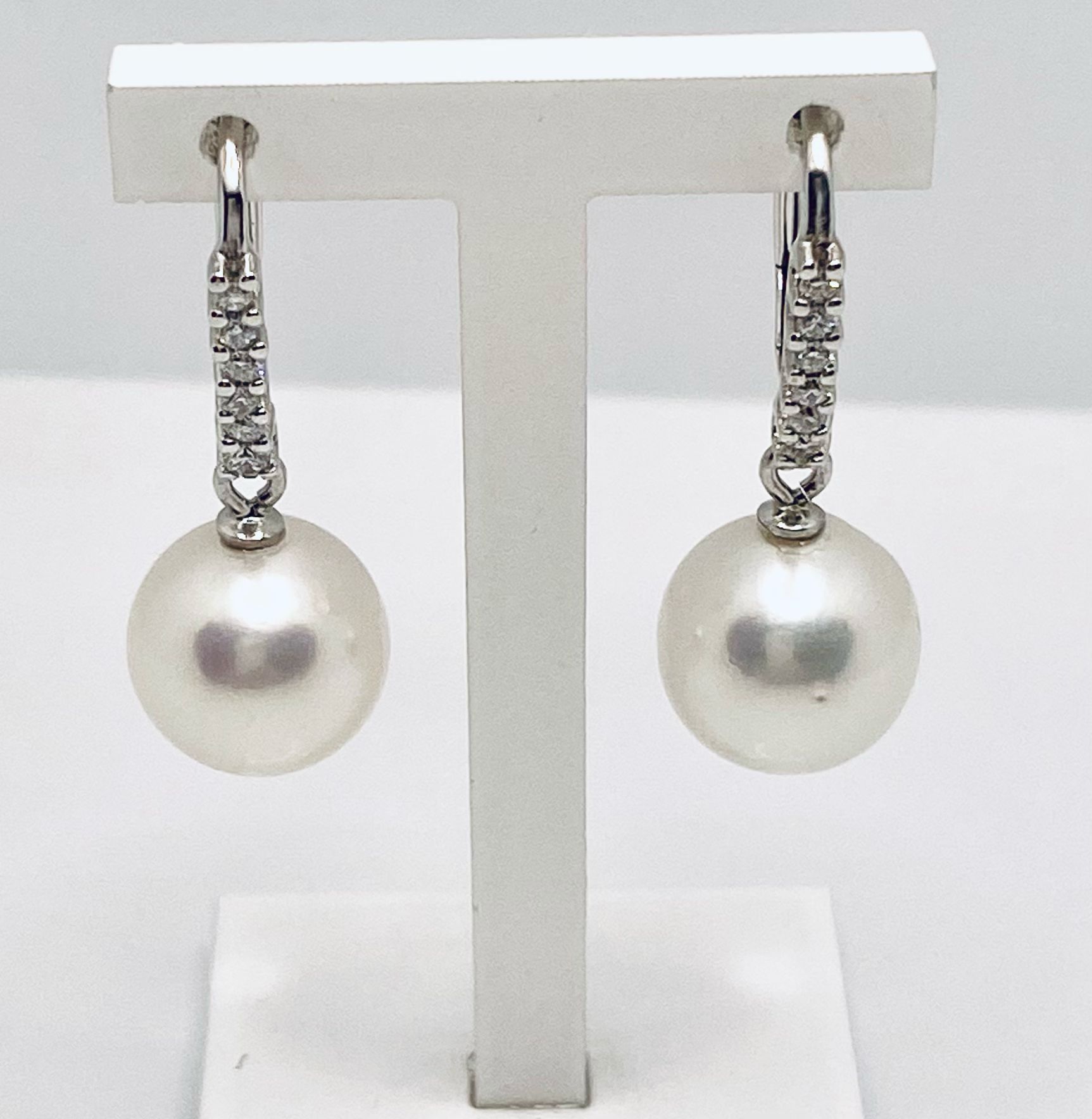 Pearl and diamond earrings art.ORP205-2