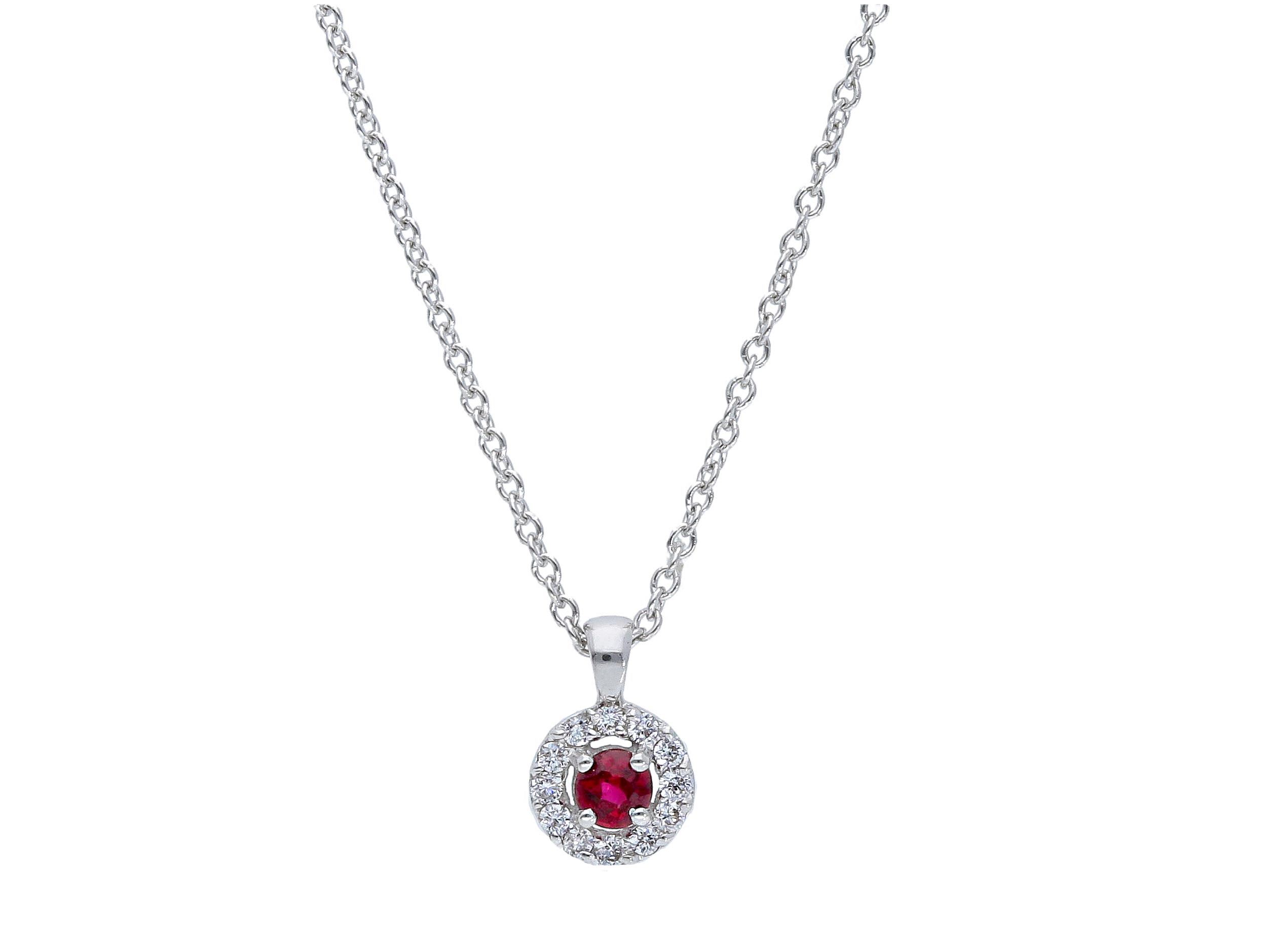 Pendente Rubino Oro e Diamanti  BELLE EPOQUE Art.249693RB
