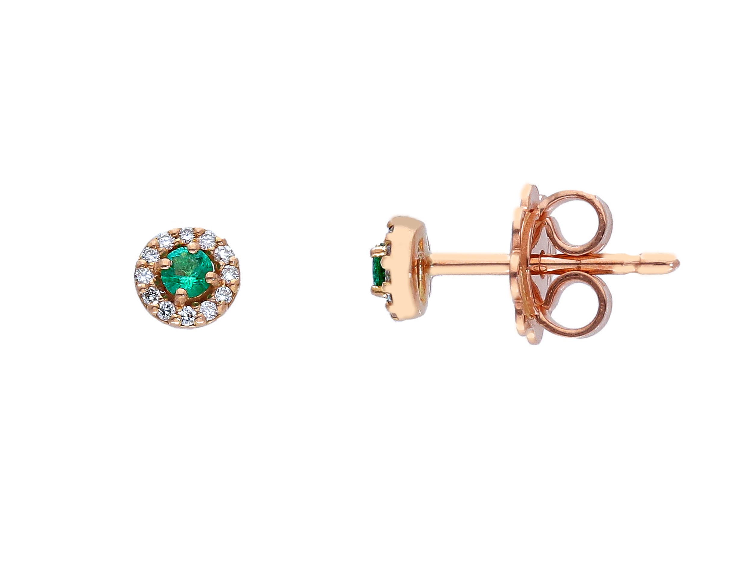 Emerald and diamond earrings Art. 250060