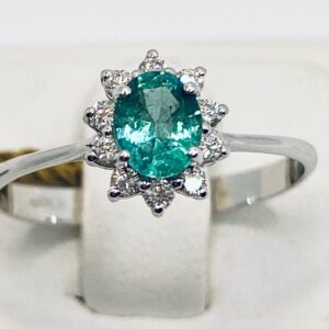 Anello con smeraldo e diamanti art.AN661