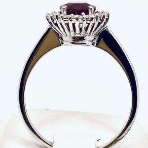 Anello con rubino e diamanti BON TON art.AN1642