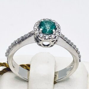 Anello con smeraldo e diamanti cod.art.AN1193