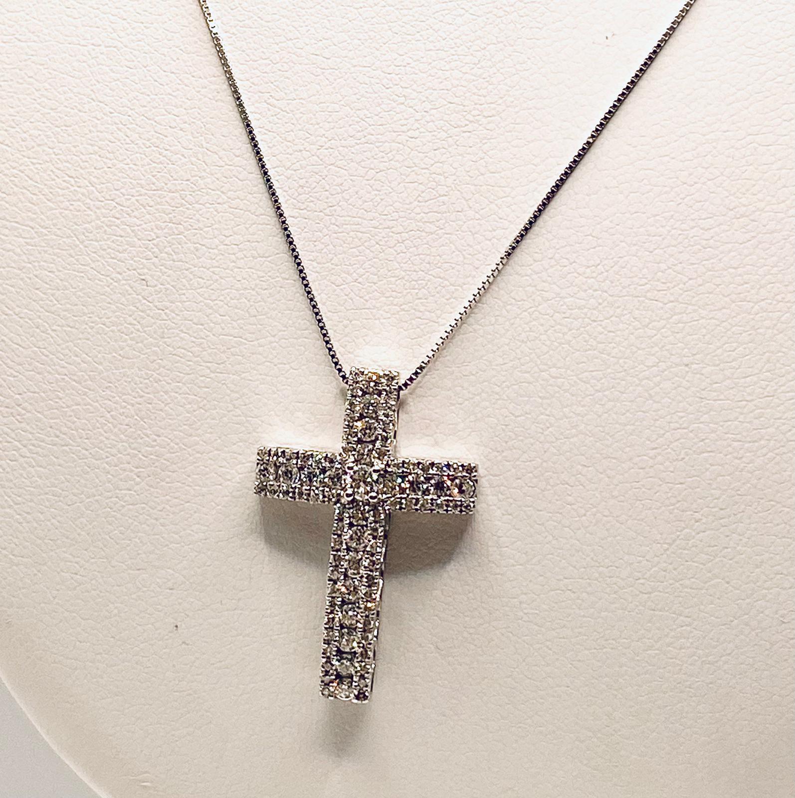 Cross pendant with diamonds art.GR374