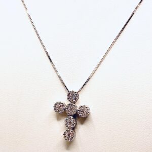 Cross pendant with diamonds art.139383