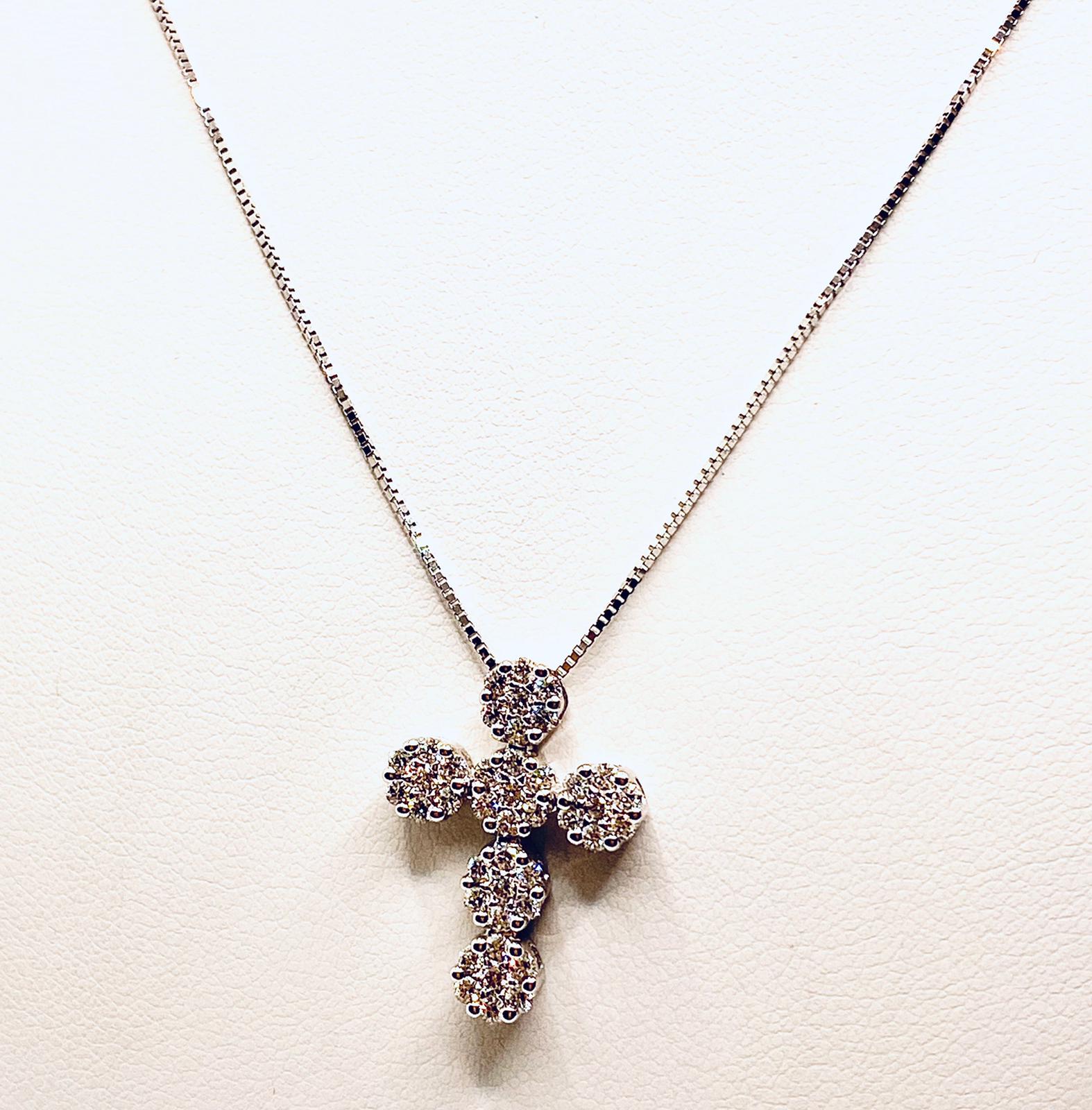 Cross pendant with diamonds art.139383