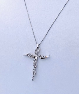 Cross pendant with diamonds art. GR349-1