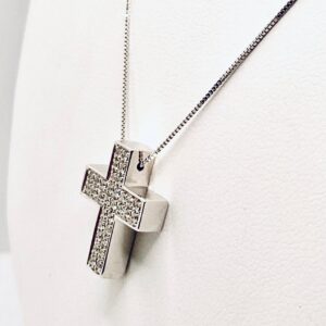 Pendente croce con diamanti art.GR321