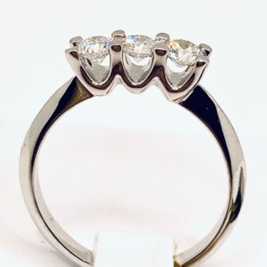 Ring trilogy gold and diamonds WISH Art. AN2155-4