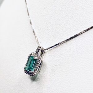 Pendente con smeraldi e diamanti art. CD418